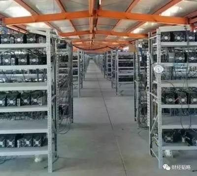 A modern mining farm setup showcasing various machines