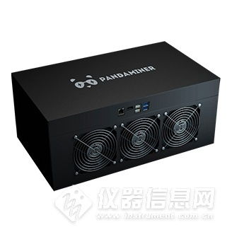 Close-up of a mining rig focusing on the technical specifications and build